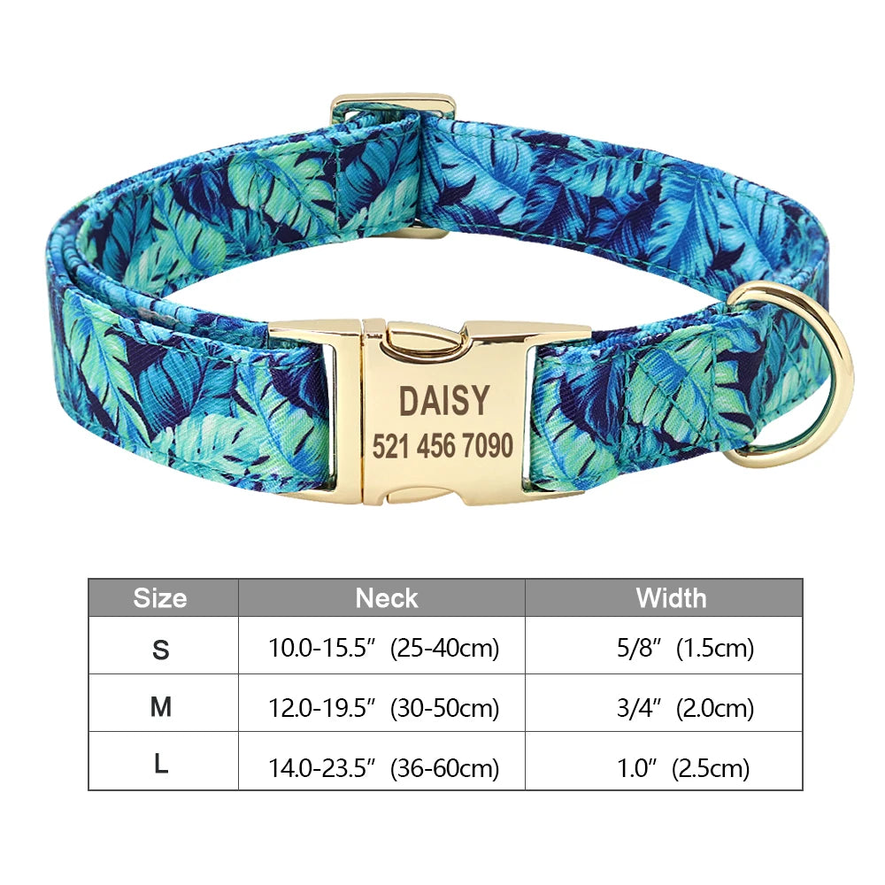 Personalised Nylon Dog Collar