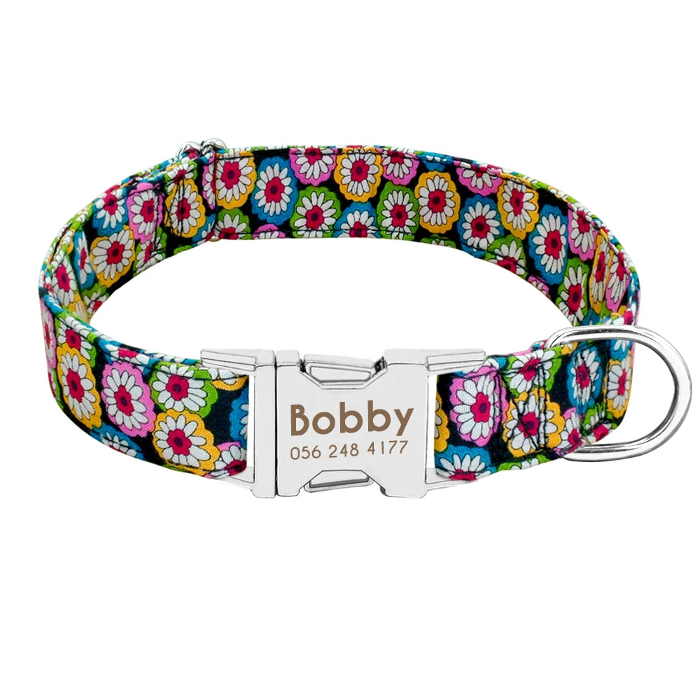 Personalised Nylon Dog Collar