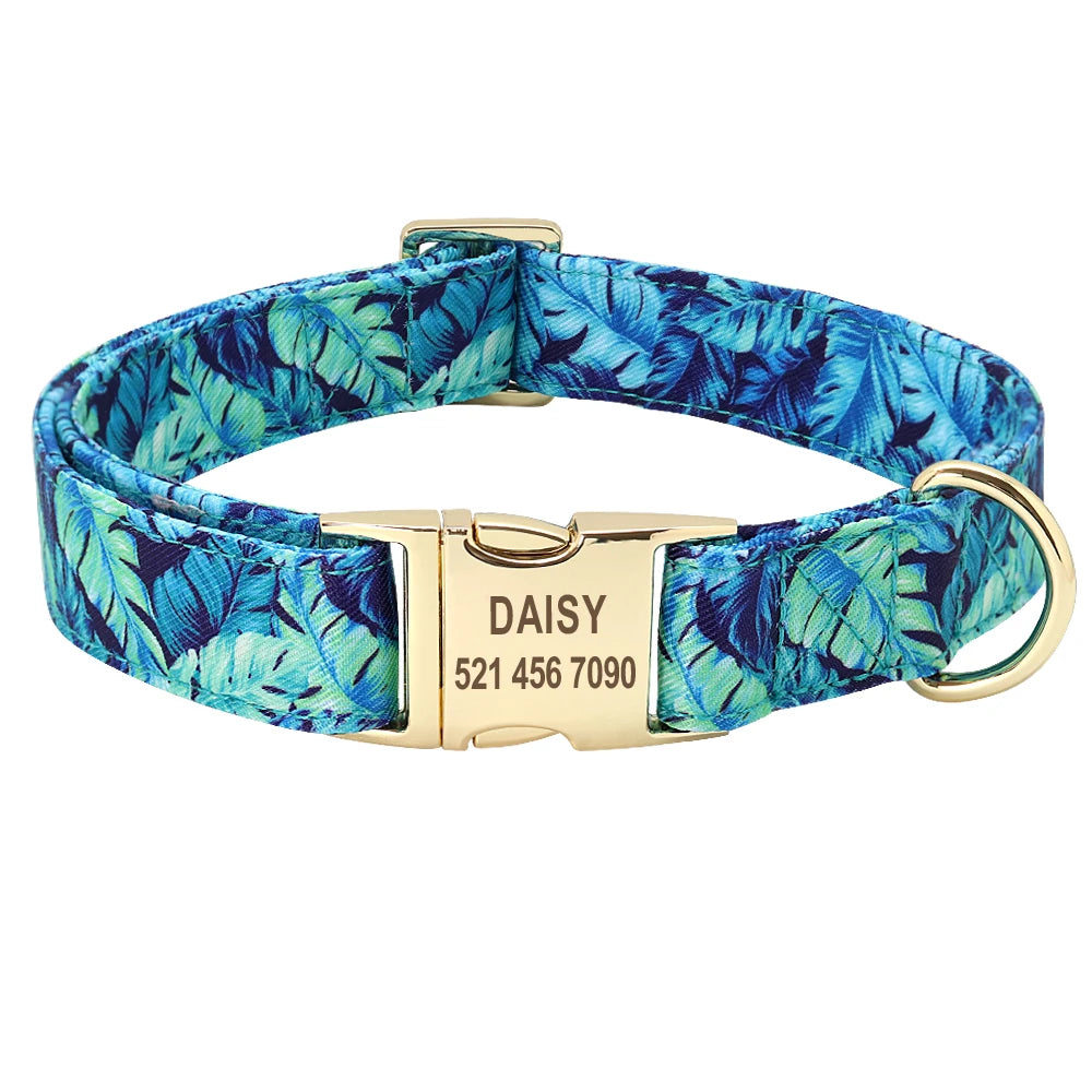 Personalised Nylon Dog Collar
