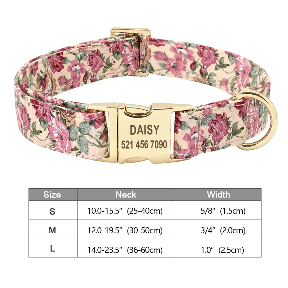 Personalised Nylon Dog Collar