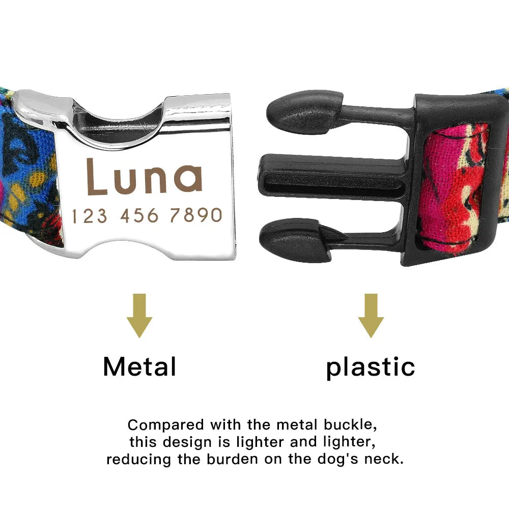 Personalised Nylon Dog Collar