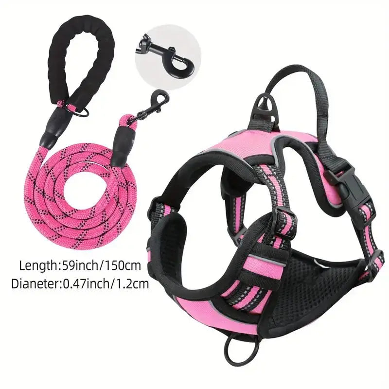 Ultimate Front-Clip Dog Harness with Leash