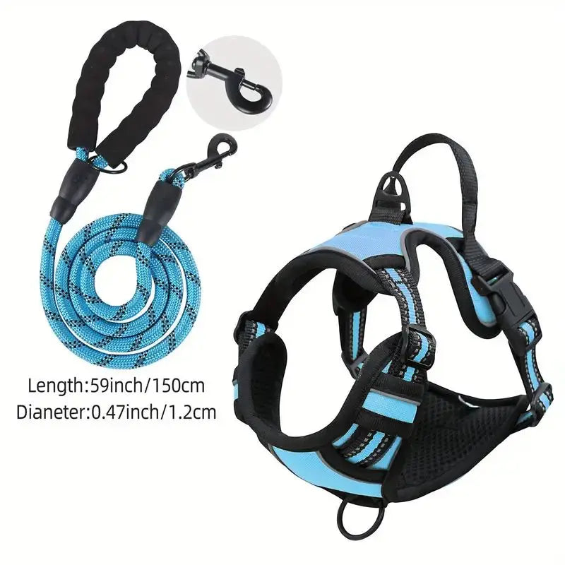 Ultimate Front-Clip Dog Harness with Leash