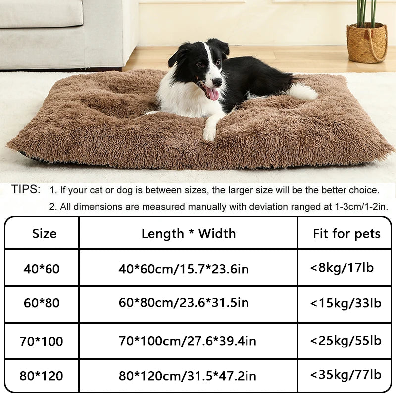 Comfort Long Plush Dog Rug Mat
