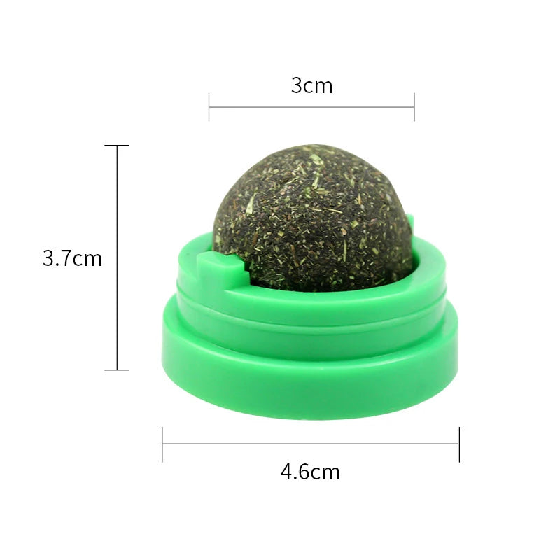 Natural Catnip Cat Wall Stick-on Ball Toy Scratchers
