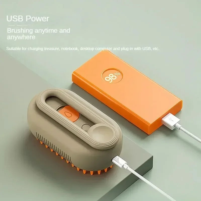 3-in-1 Steamy Electric Hair Spray Brush