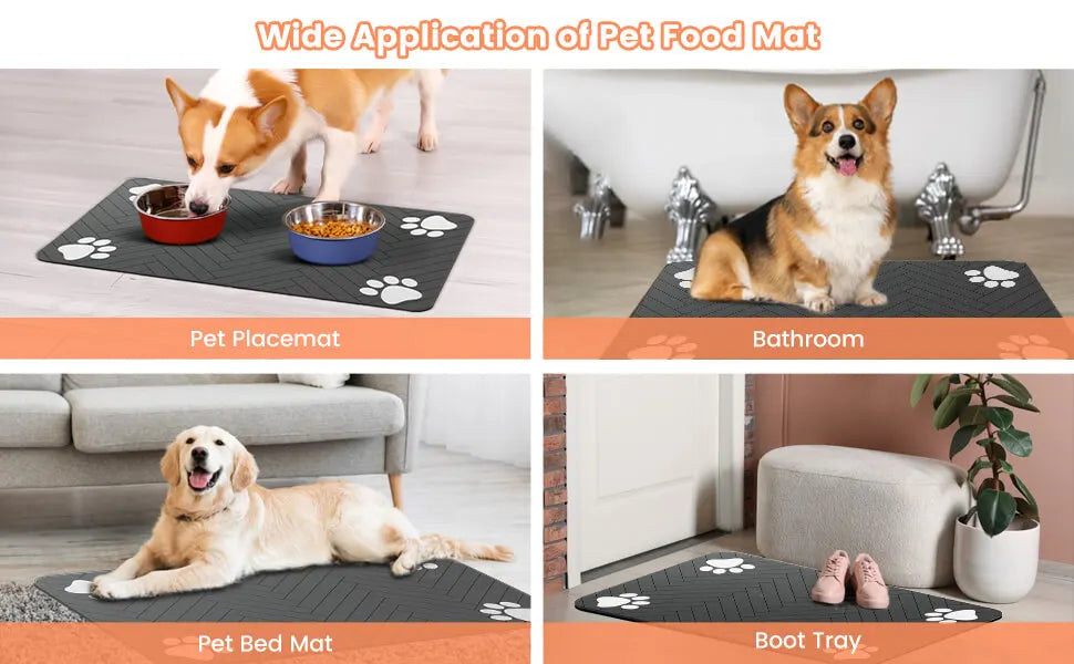 Pet Feeding Mat-Absorbent & Waterproof
