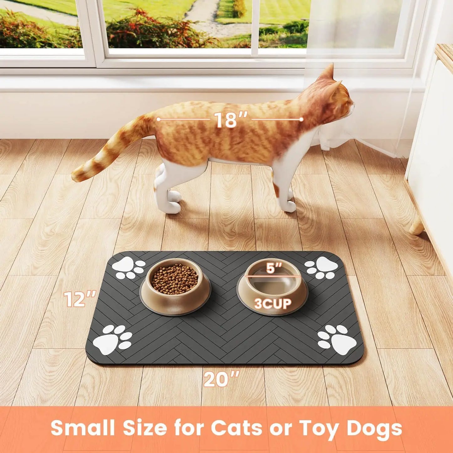 Pet Feeding Mat-Absorbent & Waterproof