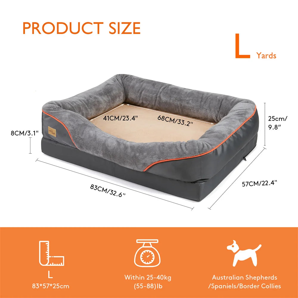 Jumbo Large Orthopedic Dog Bed Sofa