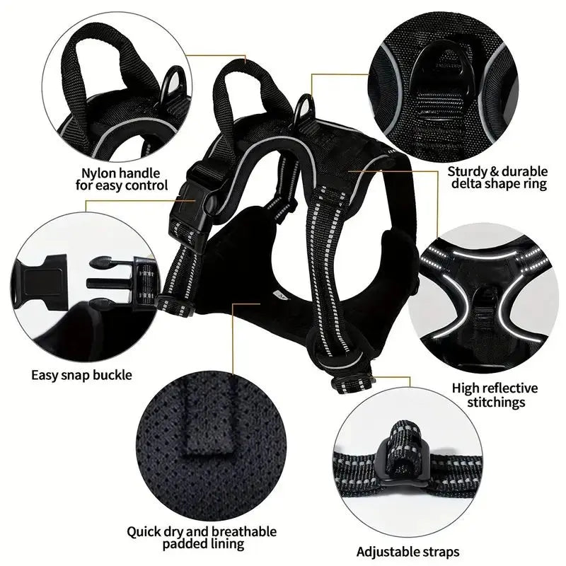 Ultimate Front-Clip Dog Harness with Leash