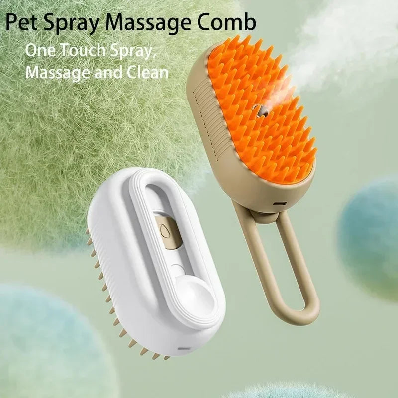 3-in-1 Steamy Electric Hair Spray Brush