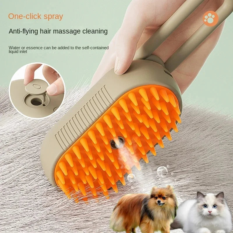 3-in-1 Steamy Electric Hair Spray Brush