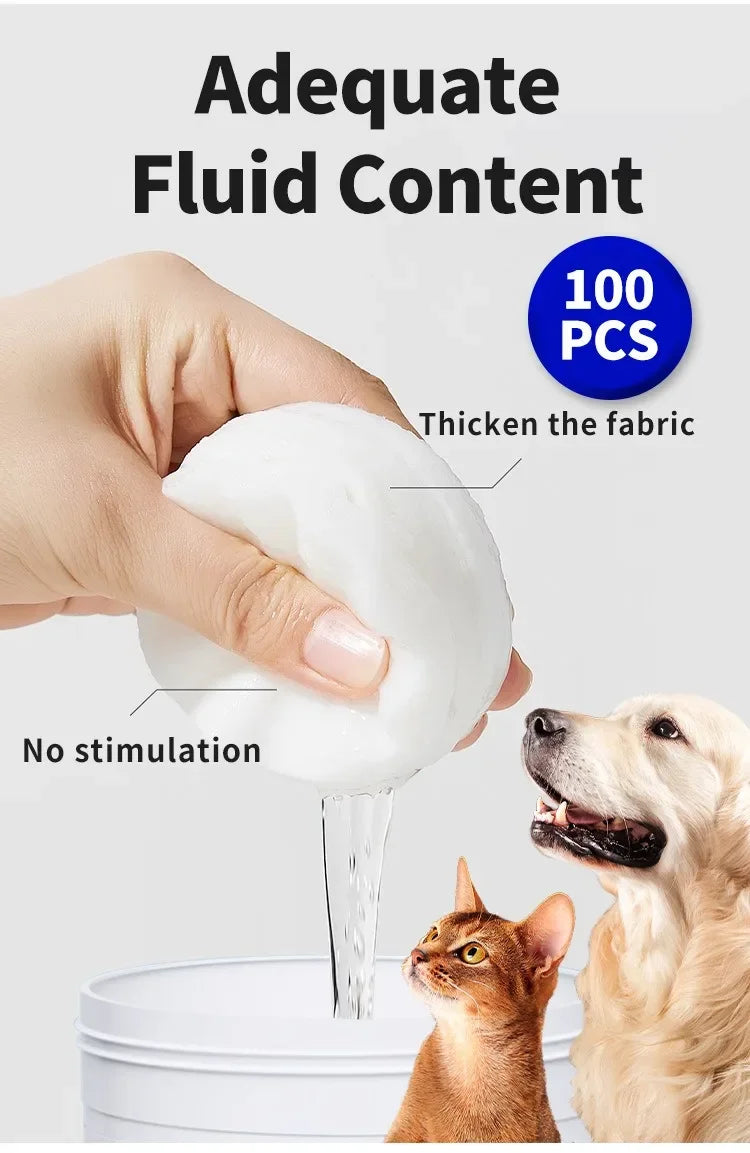 Pet Cleaning Eye Wipes (100pcs)