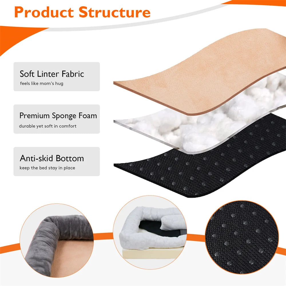 Jumbo Large Orthopedic Dog Bed Sofa