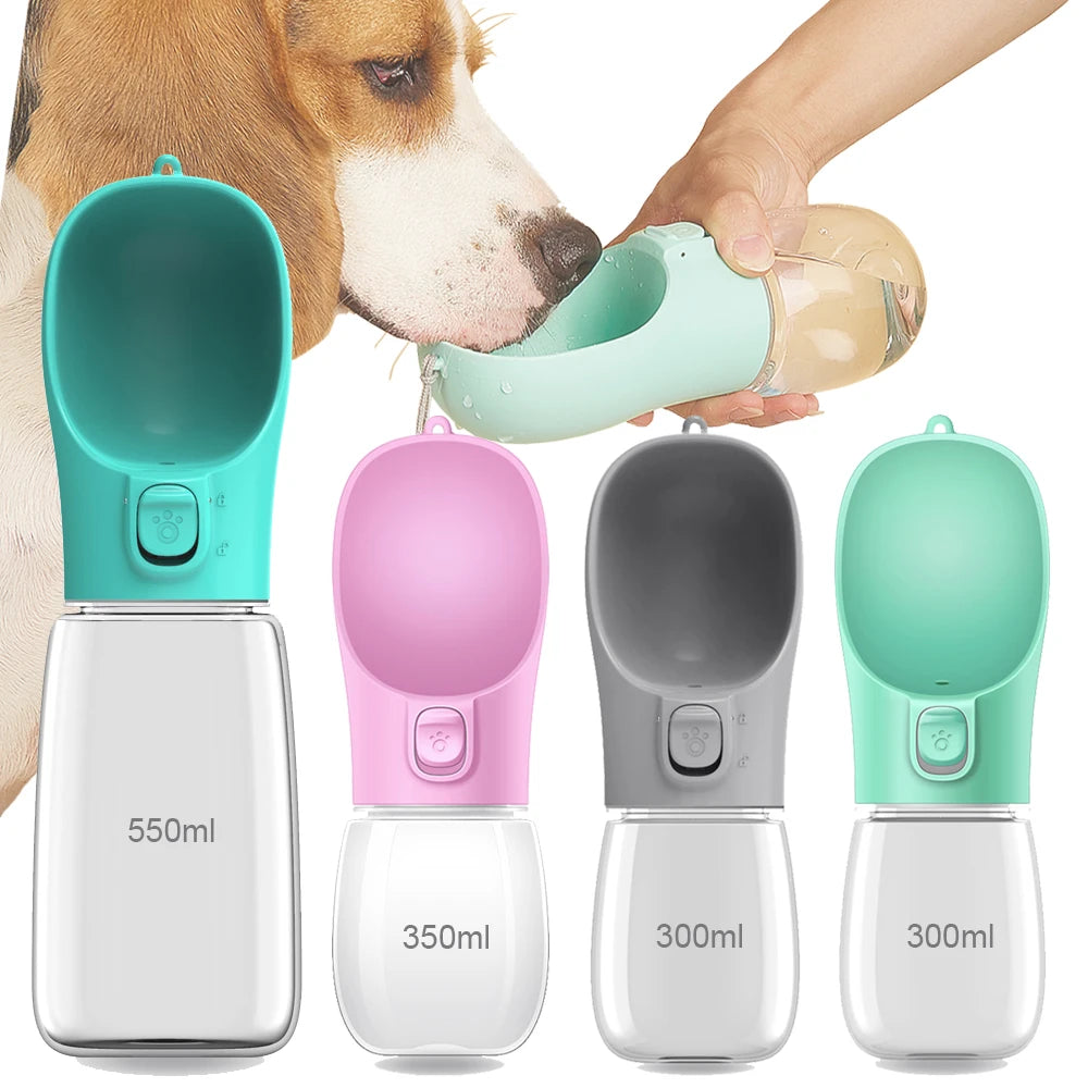 Dog Water Bottle Outdoor Feeder Bowl