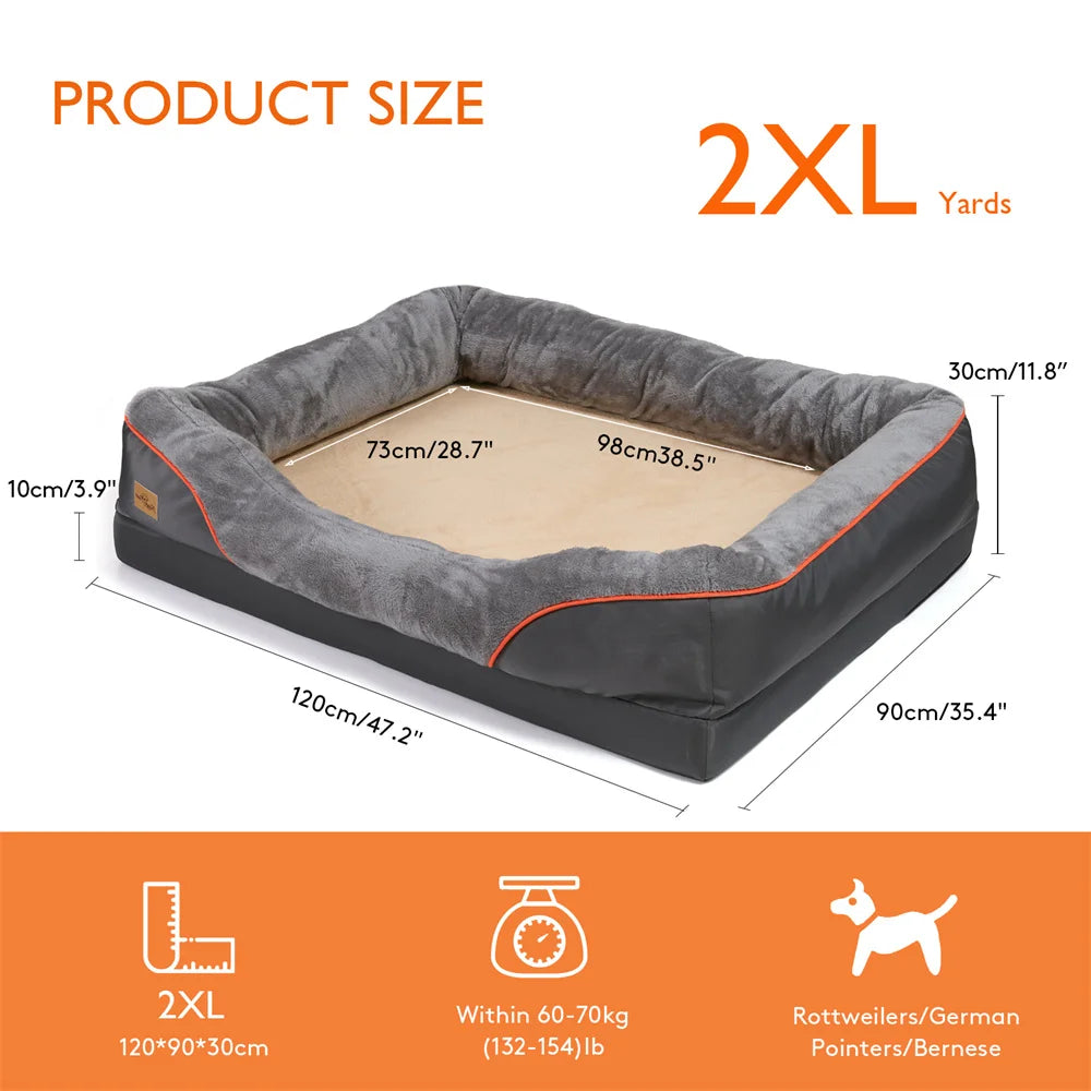 Jumbo Large Orthopedic Dog Bed Sofa