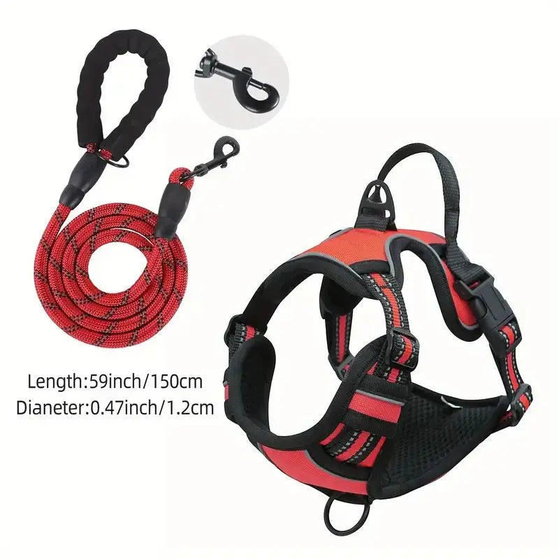 Ultimate Front-Clip Dog Harness with Leash