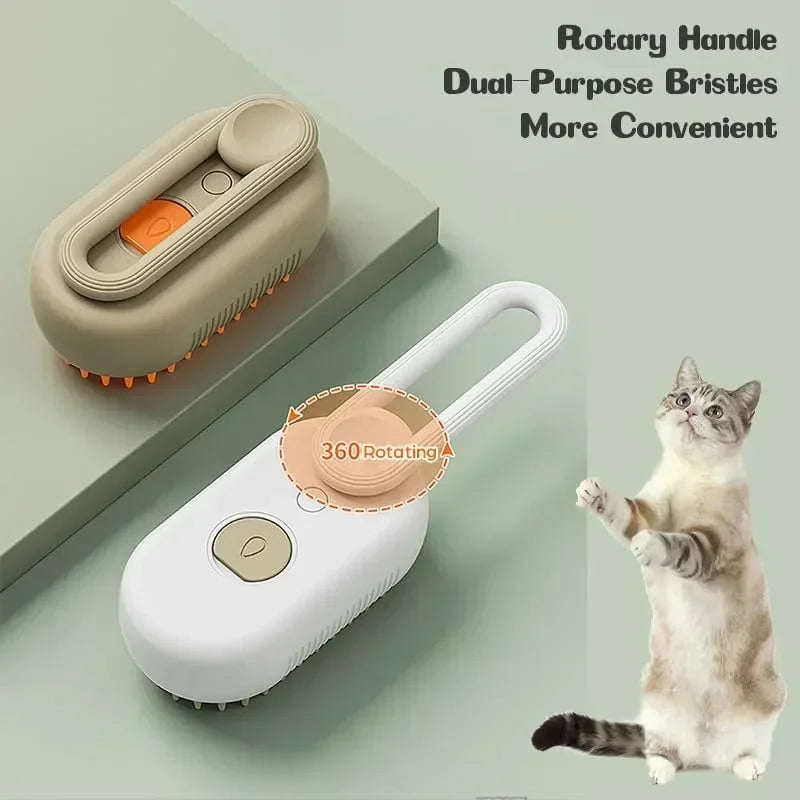 3-in-1 Steamy Electric Hair Spray Brush