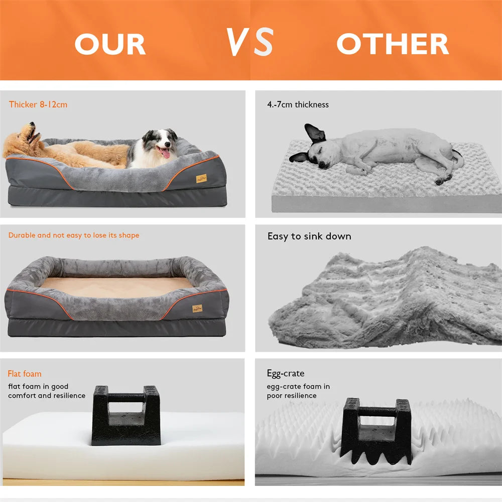 Jumbo Large Orthopedic Dog Bed Sofa
