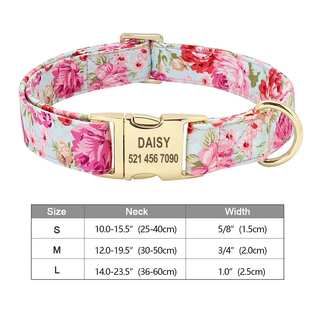Personalised Nylon Dog Collar