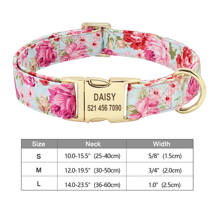 Personalised Nylon Dog Collar