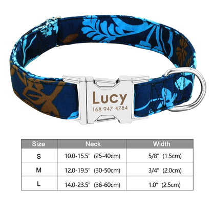 Personalised Nylon Dog Collar