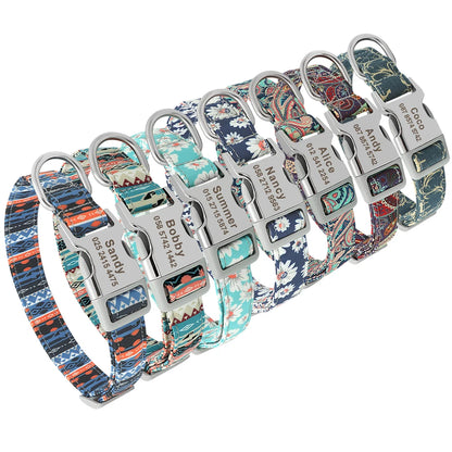 Personalised Nylon Dog Collar