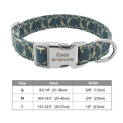 Personalised Nylon Dog Collar