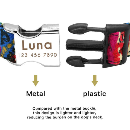 Personalised Nylon Dog Collar