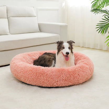 Lit pour chien en peluche confortable et long