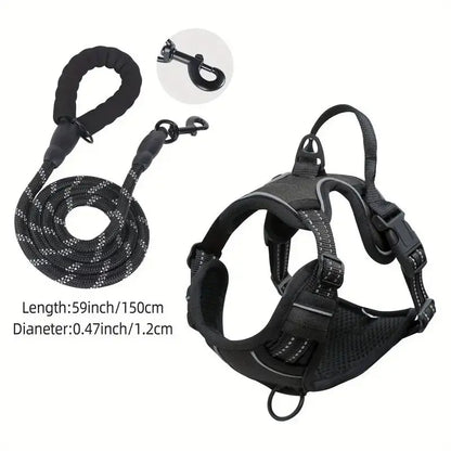 Ultimate Front-Clip Dog Harness with Leash