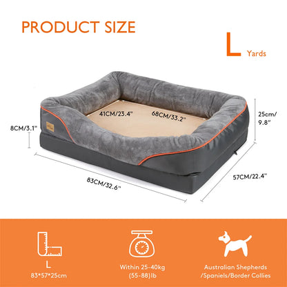 Jumbo Large Orthopedic Dog Bed Sofa