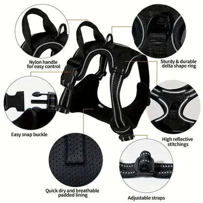 Ultimate Front-Clip Dog Harness with Leash