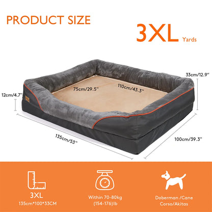 Jumbo Large Orthopedic Dog Bed Sofa