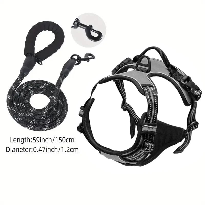 Ultimate Front-Clip Dog Harness with Leash