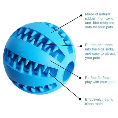Interactive Dog Treat Puzzle Ball