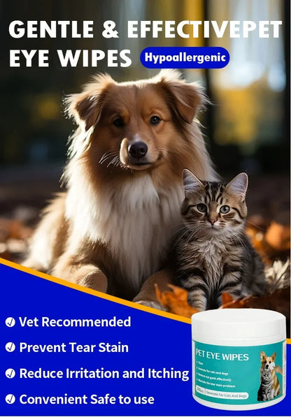 Pet Cleaning Eye Wipes (100pcs)